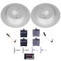 PowerStop ESK620 Genuine Geomet Coated Rotors, ECE-R90 Brake Pads + Hardware Kit