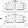 Stoptech 305.10800 Street Select Brake Pads - Front