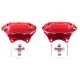 PowerStop S3858 Red Powder Coated Calipers