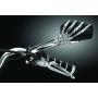 Kuryakyn 1759 Skeleton Hand Mirrors Chrome/Black