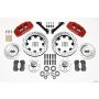Wilwood 140-12836-DR Dynapro 6 Front Hub Kit 12.19in Drilled Red 79-81 Camaro