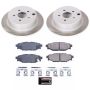 PowerStop SC6107 Semi-Coated Rotor and Low-Dust Ceramic Brake Pad Kit