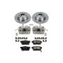 PowerStop KCOE3154 OE Stock Replacement Low-Dust Ceramic Brake Pad, Rotor and Caliper Kit
