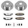PowerStop K4631-26 Z26 Street Performance Ceramic Brake Pad and Drilled & Slotted Rotor Kit