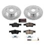 PowerStop K6568 Z23 Daily Driver Carbon-Fiber Ceramic Brake Pad and Drilled & Slotted Rotor Kit