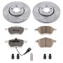 PowerStop K898-26 Z26 Street Performance Ceramic Brake Pad and Drilled & Slotted Rotor Kit