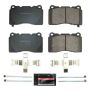 PowerStop Z23-1001B PowerStop - Z23 Daily Driver Carbon-Fiber Ceramic Brake Pads with Hardware Kit