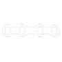 COMETIC GASKETS CAGC5922-030 Exhaust Header Gasket Set BBF 1.560 x 2.320