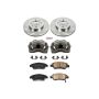 PowerStop KCOE694A OE Stock Replacement Low-Dust Ceramic Brake Pad, Rotor and Caliper Kit