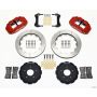 Wilwood 140-10968-R Narrow Superlite 6R Front Hat Kit 13.06in Red Backdraft Cobra (BMW E36 Based)