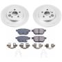 PowerStop CRK6498 Genuine Geomet Coated Rotor and Low-Dust Ceramic Brake Pad Kit