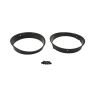 Kentrol 97-06 Jeep Wrangler TJ Headlight Bezels Pair - Powdercoat Black