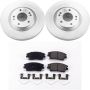 PowerStop CRK7355 Genuine Geomet Coated Rotor and Low-Dust Ceramic Brake Pad Kit