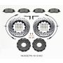 Wilwood 140-12148-D Pro-Matrix Front Kit Drilled 05-12 Mustang GT (2pc Hat/Rtr)