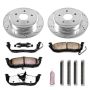 PowerStop K2221-36 Z36 Truck and SUV Carbon-Fiber Ceramic Brake Pad and Drilled & Slotted Rotor Kit
