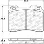 Stoptech 308.05611 Street Brake Pads - Front