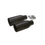 Corsa Performance 14051BPC Single (Qty 2) 5.0in. Straight Cut Black Powder Coat Tip Kit (Clamps Included)