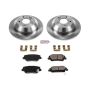 PowerStop KOE7507 OE Stock Replacement Low-Dust Ceramic Brake Pad and Rotor Kit