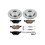 PowerStop KOE2970 OE Stock Replacement Low-Dust Ceramic Brake Pad and Rotor Kit