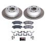 PowerStop SC2018 Semi-Coated Rotor and Low-Dust Ceramic Brake Pad Kit