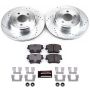 PowerStop K1720 Z23 Daily Driver Carbon-Fiber Ceramic Brake Pad and Drilled & Slotted Rotor Kit