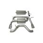 CORSA Performance 14212 Corsa 2006-2008 Hummer H3 3.5L Polished Sport Cat-Back Exhaust