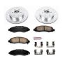 PowerStop K2187 Z23 Daily Driver Carbon-Fiber Ceramic Brake Pad and Drilled & Slotted Rotor Kit