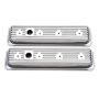 EDELBROCK EDE4446 SBC Signature Series Valve Cove Set - Chrome