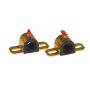 Prothane 19-1158-BL Universal Greasable Sway Bar Bushings - 1in - Type A Bracket - Black