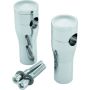 Bikers Choice 601951 4 Inch Chrome Smooth Top Risers for BC or DNA Springer Front End