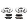 PowerStop K4664 Z23 Daily Driver Carbon-Fiber Ceramic Brake Pad and Drilled & Slotted Rotor Kit