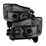 SPYDER 5033963 Projector Headlights - LED Halo - Smoke