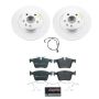 PowerStop ESK8109 Genuine Geomet Coated Rotors, ECE-R90 Brake Pads + Hardware Kit
