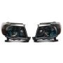 Raxiom TT26260 05-11 Toyota Tacoma Axial Series OE Replacement Headlights- Blk Housing (Clear Lens)
