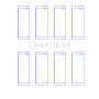 King Engine Bearings CR4606XP King Saab B204/B205/B234/B235 (Size STD) Performance Rod Bearing Set