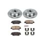 PowerStop KOE5847 OE Stock Replacement Low-Dust Ceramic Brake Pad and Rotor Kit