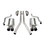 CORSA Performance 14156BLK Corsa 2004-2008 Cadillac XLR 4.6L 25in Cat-Back Dual Rear w Twin 35in Black Pro-Series Tips