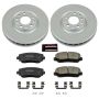 PowerStop CRK6372 Genuine Geomet Coated Rotor and Low-Dust Ceramic Brake Pad Kit