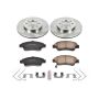 PowerStop KOE5382 OE Stock Replacement Low-Dust Ceramic Brake Pad and Rotor Kit