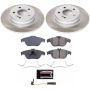 PowerStop SC5625 Semi-Coated Rotor and Low-Dust Ceramic Brake Pad Kit