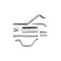 CORSA Performance 24524 Corsa 2011-2013 Chevrolet Silverado Crew Cab/Short Bed 1500 6.2L V8 Polished Sport Cat-Back Exhaust