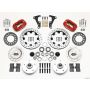Wilwood 140-12649-DR Forged Dynalite Front Kit 11.75in Drilled Red 41-55 Cadillac