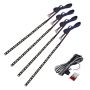 Raptor Universal LED Lights 10 inch Strip Set for Exterior Car Truck SUV - Red Green Blue Color Options