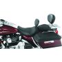 Mustang Motorcycle 79351 Mustang 03-08 Kawasaki Vulcan 1600 Classic, 05-08 Nomad Tour 2PC Seat w/Driver Backrest - Black