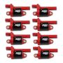 MSD IGNITION MSD82688 Coil Red Round GM V8 2014-Up 8pk