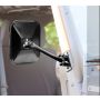 Quick Release Mirrors Pa ir Black Rectangular
