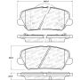 Stoptech 308.17350 Street Brake Pads - Rear