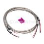 NAMZ NTSH-3602 Turn Signal Harness 36in. (SS Braided & Clear Coated - For Switch Housing Mounted Signals)