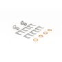 Goodridge 20013 89-91 Honda Civic/CRX (w/Rear Drum) Stainless Steel Brake Line Kit