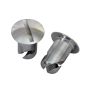 Moroso 71363 Quick Fastener - Oval Head - 7/16in x .450in - Aluminum - 10 Pack